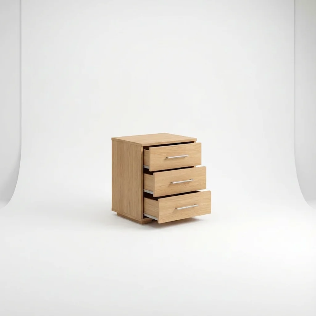 Mesita de Noche 3 Cajones