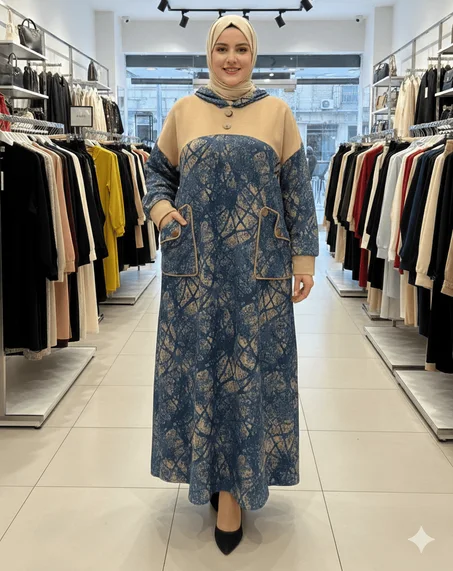 فستان ناعم و راقي ، استقبلي الشتاء بكل أناقة 🍂🍁💯