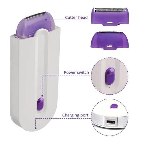 Épilateur portable rechargeable