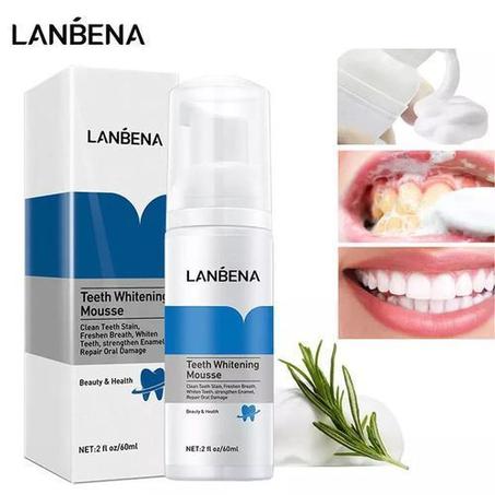 LANBENA Blanchiment Mousse de Réparation Rafraîchir Les Dents Taches Raffermir/blanc / 60ml