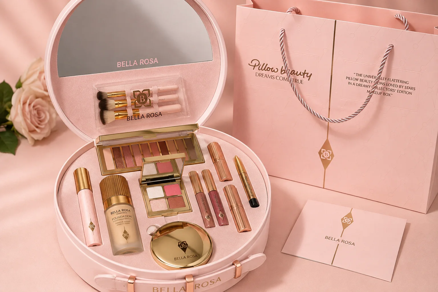 Bella Rosa – Coffret Luxe Maquillage Complet