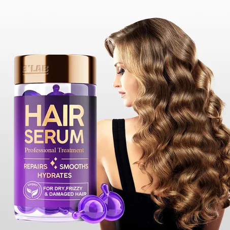 كبسولات سيروم الكيراتين الحريري للشعر
