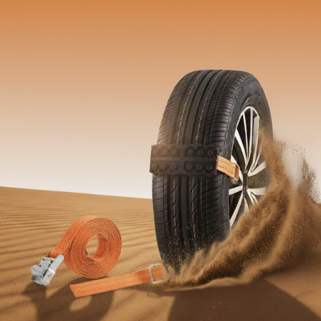 "أحزمة الرمل للإطارات"