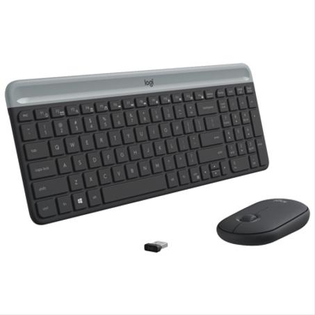 LOGITECH Slim Wireless Keyboard and Mouse Combo MK470