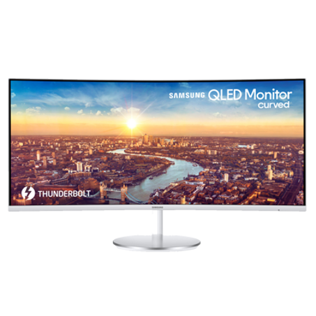SAMSUNG Moniteur 34 pouces CURVED 100 hz Resolution 3440x1440 temps de reponse 4 ms 7 blanc