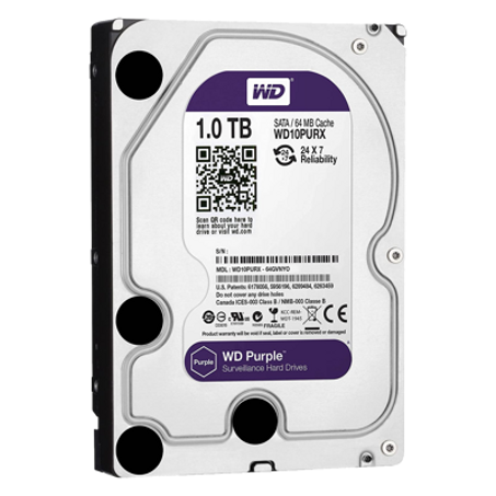 WESTERN DIGITAL Purple Disque Dur Interne d'enregistrement video surveillance 3,5"  12M