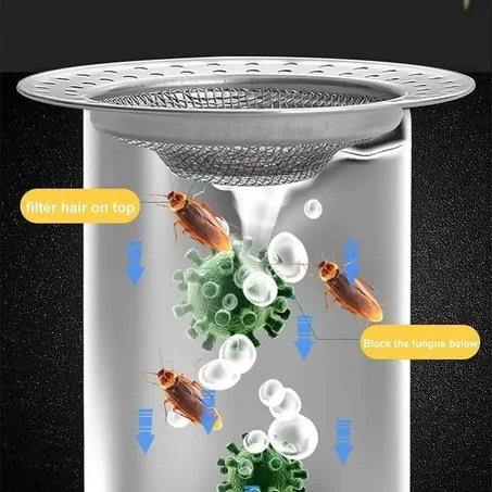 passoire lavabo en acier inoxydable
