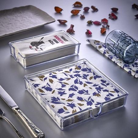 Lot de 2 pièces porte papier plexi