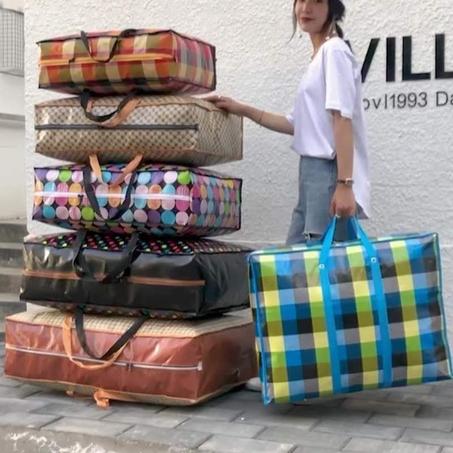 Sac de rangement en tissu plastifié