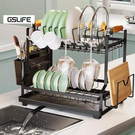 porte assiette en acier inoxydable