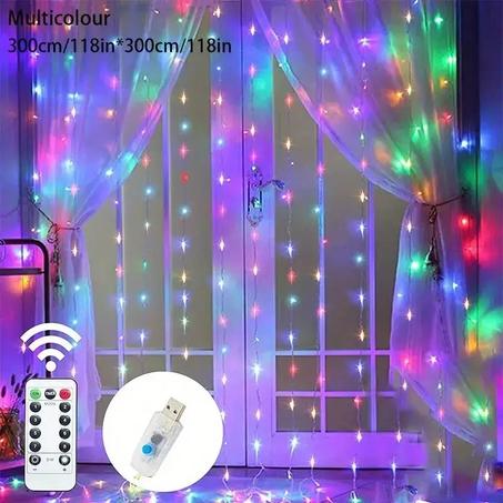 Lumière rideaux 3m/3m