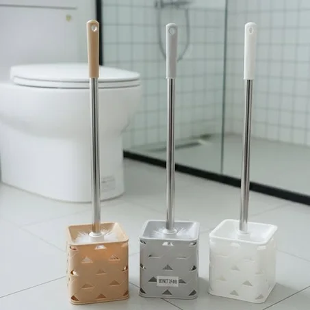 Brosse toilette manche acier