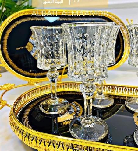 Lot de 6 verres à pied