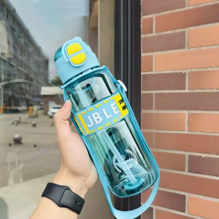 Bouteille d'eau 1 litre double fermeture