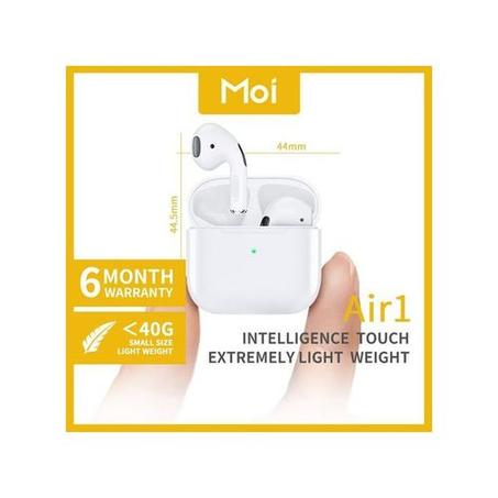 Moi Écouteurs sans-fil Mini Air1 Bluetooth pour téléphone portable