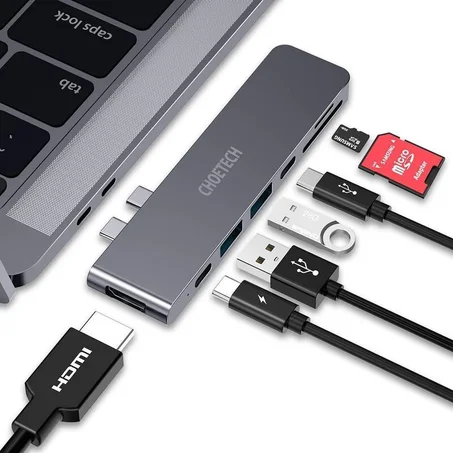 CHOETECH HUB-M14 ADAPTATEUR HUB USB TYPE C 7-EN-1