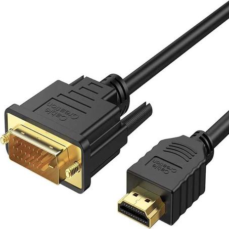Câble adaptateur HDMI vers DVI mâle (1, noir)