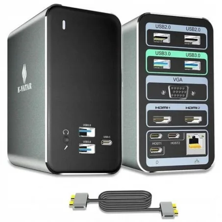 Station d’accueil E-VATAR USB-C 4K 15 en 1
