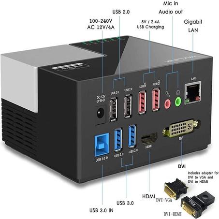 WAVLINK Station d’accueil USB pour ordinateur portable double écran
