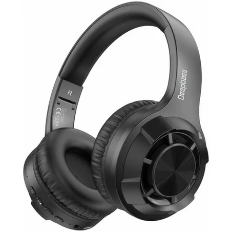 DeepBass R18 ecouteurs Casque Bluetooth V5 + sans fil TSuppor TF Card-FM-Audio input