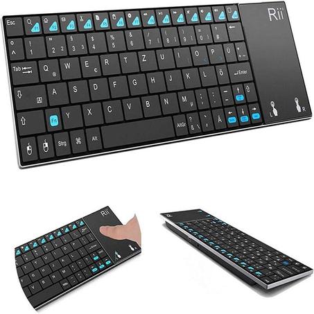 Rii K12+ Mini clavier sans fil avec grand pavé tactile