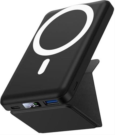 Wireless Power Bank, Ultra Slim 10000mAh Magnetic Portable Charger 22.5W PD Fast Charging, Mini Battery Pack QC3.0 LED Display Compatible with iPhone 16/15/14/13/12 Pro/Mini/Pro Max