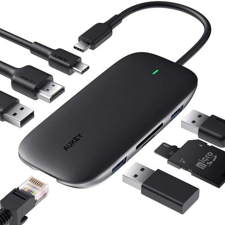 Hub USB-C 8 en 1 CB-C71 Aukey
