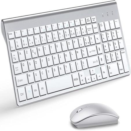 TopMate Ensemble Clavier et Souris sans Fil Ultra-Mince, 2.4G