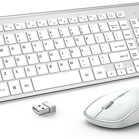 Clavier et souris sans fil, J JOYACCESS USB Slim clavier souris sans fil