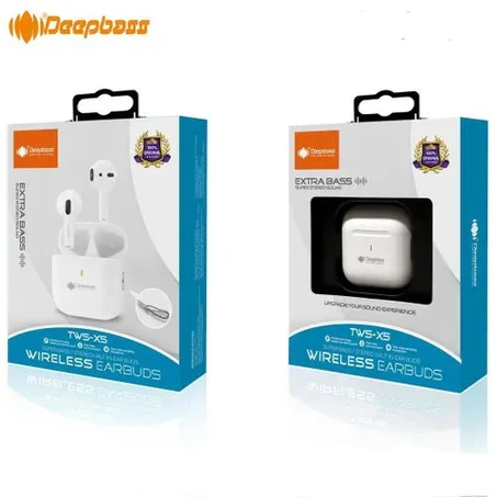 Deep Bass Écouteurs Sans Fil Bluetooth V5.3 TWS-X5 True Wireless redéfinissent, DeepBass X5 connexion stable haute qualité