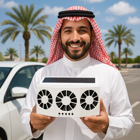 مروحة سيارة شمسية