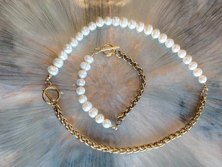 Collier et bracelet assorti 00014