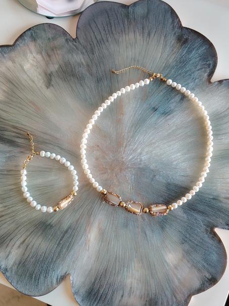 Collier et bracelet assorti 00012