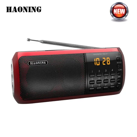 مكبر صوت راديو  Digital Auto Scan AM / FM  Radio Speaker