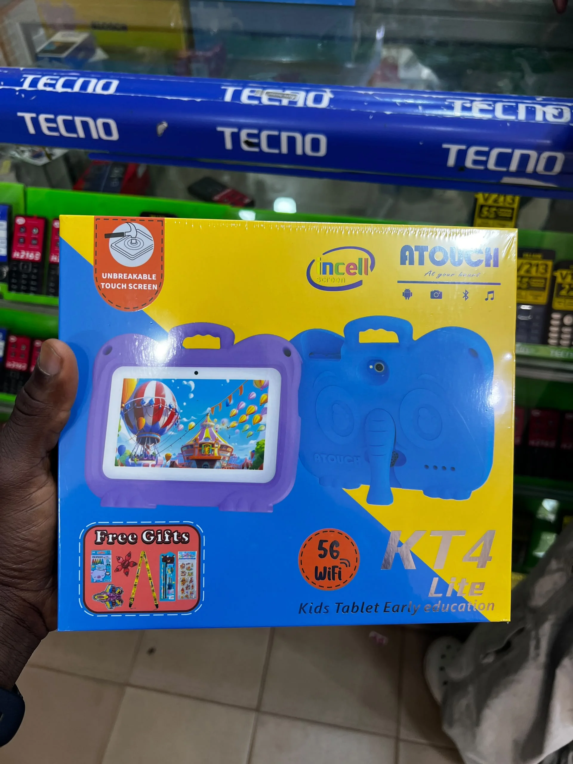 Tablette PC pour Enfants - Android  8Go de RAM, 256Go de Stockage, et Écran Tactile,  Outil d