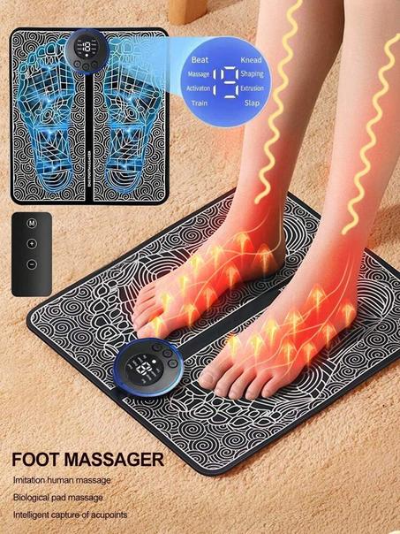 جهاز EMS Foot Massager لتدليك القدمين وتحفيز العضلات الكهربائية