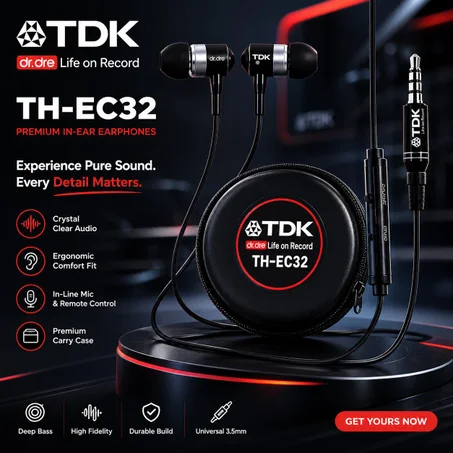 Écouteurs intra-auriculaires TDK TH-EC32 (Modèle 2)