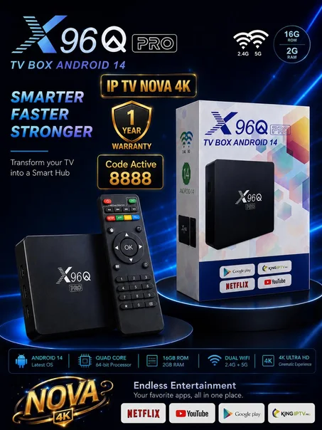 TV Box Android 14 X96Q PRO