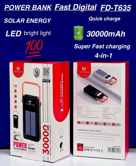 Power Bank Solaire Fast Digital FD-T635