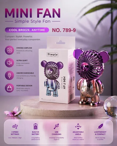 Mini Ventilateur (3 vitesses)