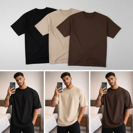 باك 3 تيشورت اوفرسايز