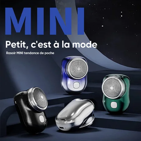 Mini rasoir électrique portable rechargeable pour hommes rasoir rotatif