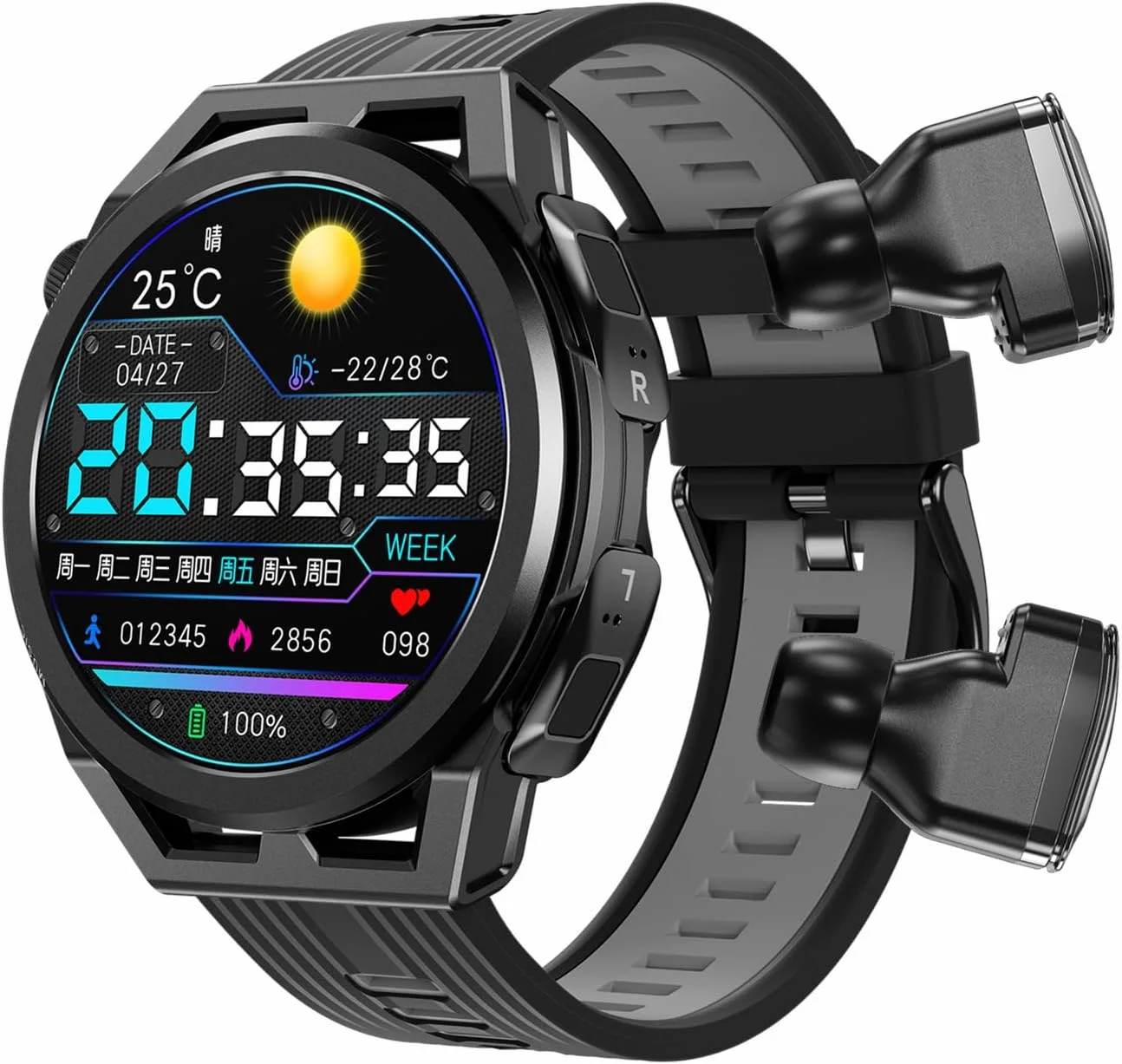 ساعة و سماعة مطورة بشاشة لمس ترند الموسم