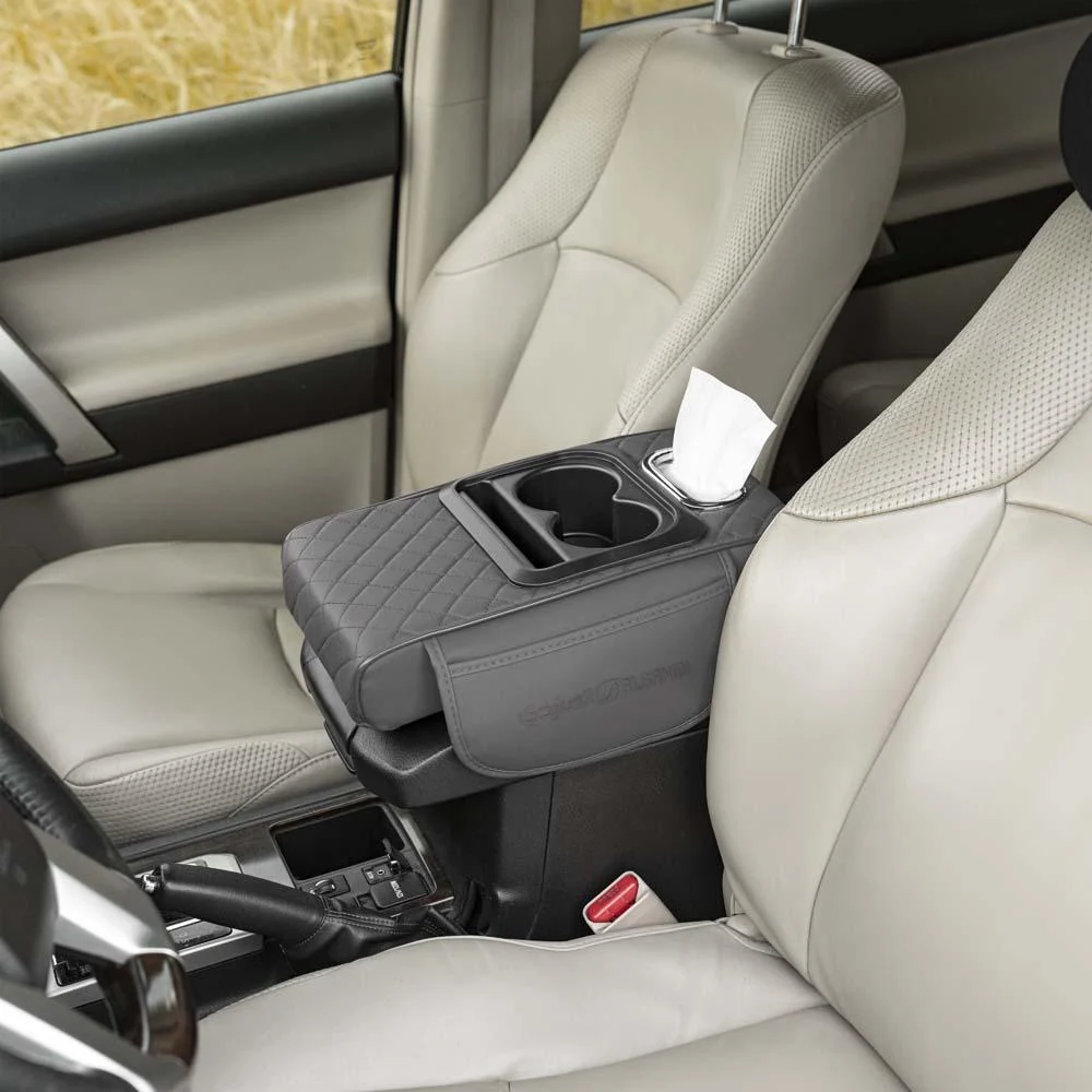 وسادة مسند ذراع السيارة مطورة - تقلل التعب أثناء القيادة، تحمي مسند الذراع من التلف،