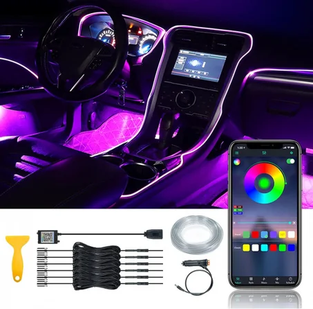 إضاءة الالياف  الذكية للسيارات