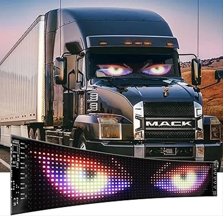12V 24V لوحة مصفوفة LED للشاحنة، ضوء عين الشيطان الوميض والوميض