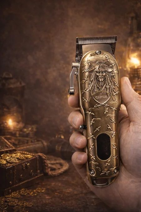 ✂️ ماكينة حلاقة احترافية بتصميم تراثي فاخر