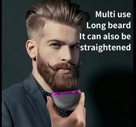 🔥 فرشاية حرارية محمولة للرجال – لشعر مرتب ولحية مصفّطة بأي وقت!