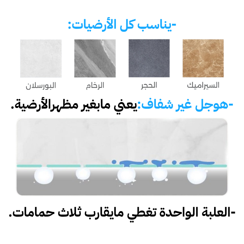 قريبي جل مانع الإنزلاق على الأسطح المبللة