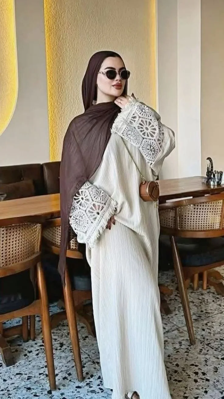 Robe en Lin Biege